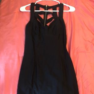 Strappy black dress
